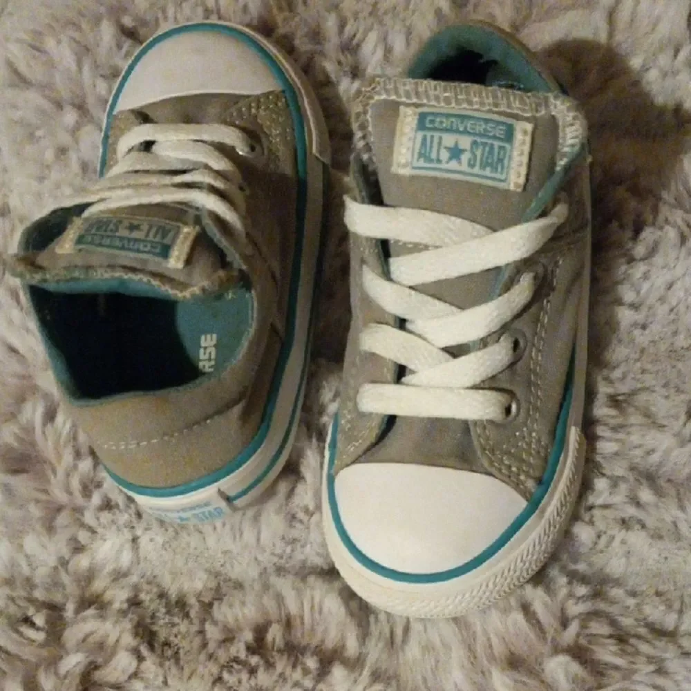 Baby Converse Gray and White Sneakers Classic Canvas Design